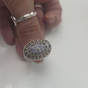 Elegant Gold and Silver Women's Ring